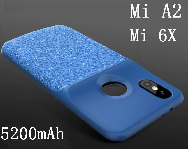 Mi6X -Blue Ext power противоударный чехол для зарядного устройства для Xiaomi mi 8 9 Se A2 mi 6 mi x 2 2s внешнее зарядное устройство, запасное зарядное устройство - Цвет: Mi6X -Blue