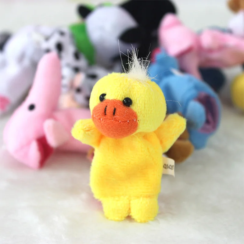 Плюшевые игрушки для детей Rosiky 10 шт./компл. хит продаж|finger puppets|animal finger puppetfamily |