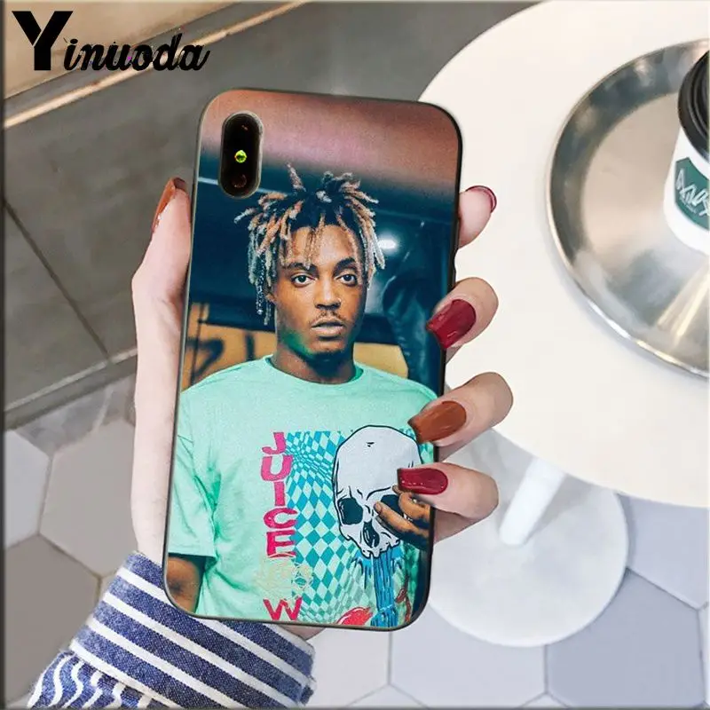 Мягкий силиконовый чехол Yinuoda Juice WRLD из ТПУ для телефона Apple iPhone 8 7 6 6S Plus X XS MAX 5 5S SE XR