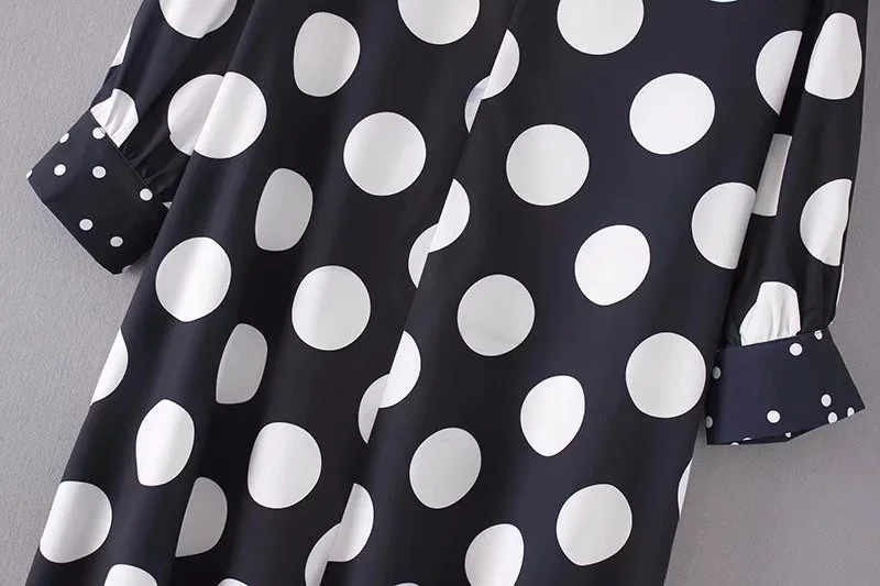 VOGUEIN новое женское мини платье в горошек с коротким рукавом и асимметричным