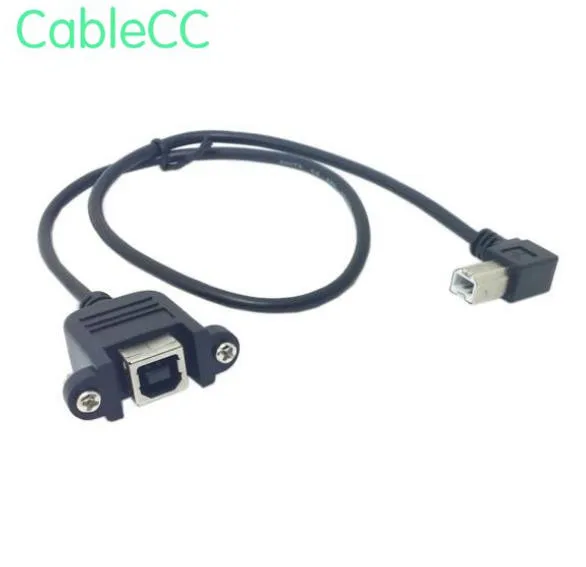 50 см 70 100 прямой и левый правый угловой USB B кабель удлинитель с винтами для