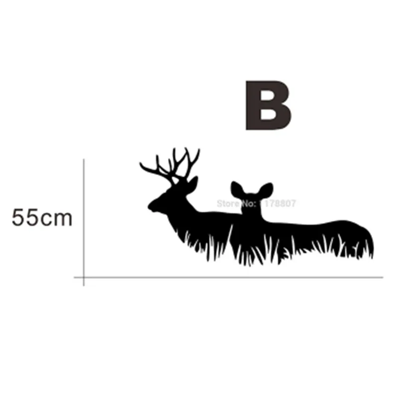 

77 см x 58 см 2 x Олень Семья Buck Охота (один для каждой стороны) стикер автомобиля для автомобилей боковые двери виниловая наклейка 8 цветов