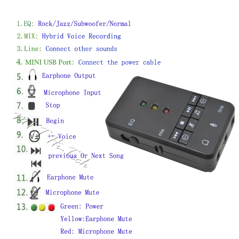 TISHRIC Внешняя USB Звуковая карта адаптер 7,1 канал 3D Аудио гарнитура микрофон 3,5 мм разъем для ПК ноутбук Win XP/78 Linux