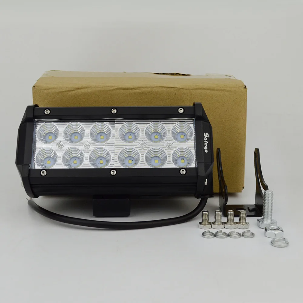 2 шт. 7 дюймов 36 Вт Светодиодный рабочий свет бар прожектор внедорожный для