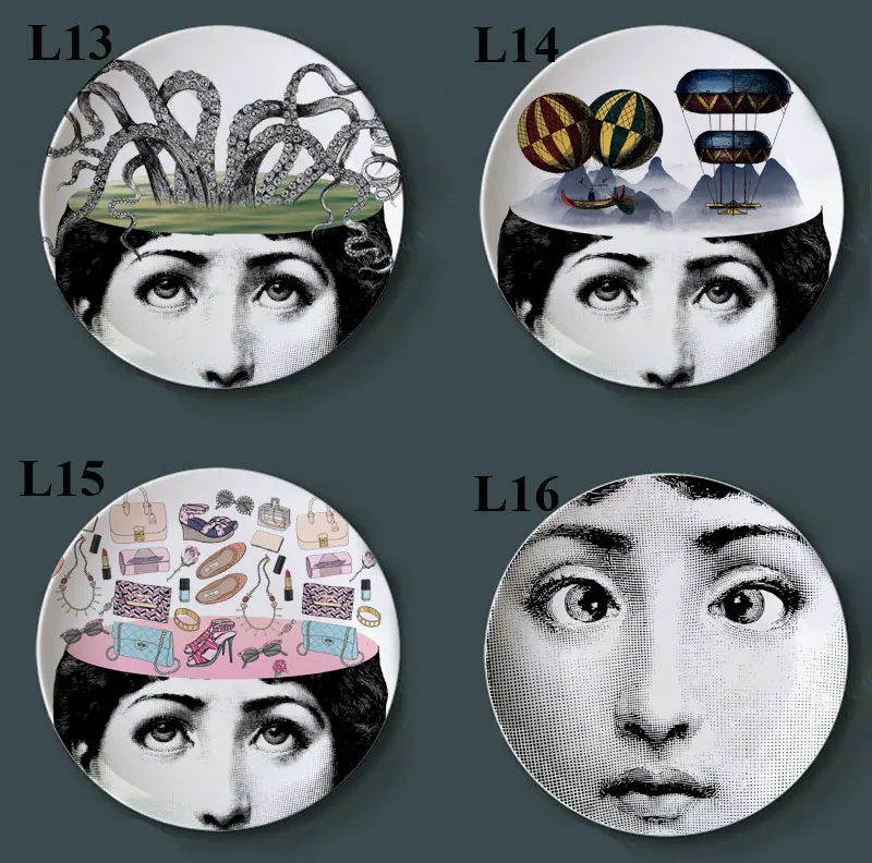 Изысканное Украшение Artesanato Fornasetti Рукоделие украшение керамика Hogar Manualidades Fornasetti тарелка фарфоровые настенные тарелки