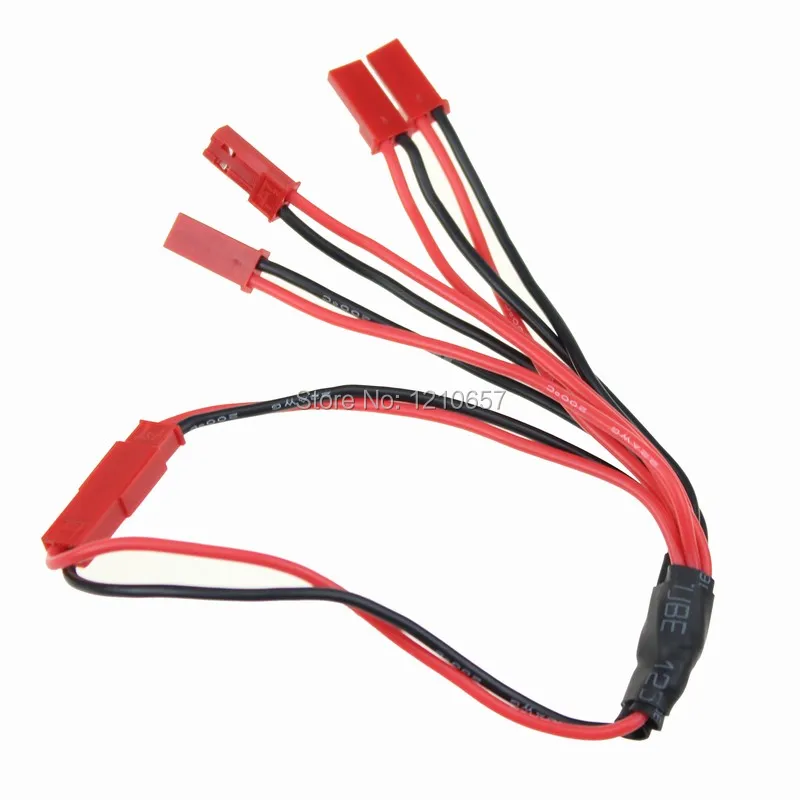 

1 Pieces JST Connection Cable1 Female to 5 Male Plug Wire For Modal Airplanes & Helicopters