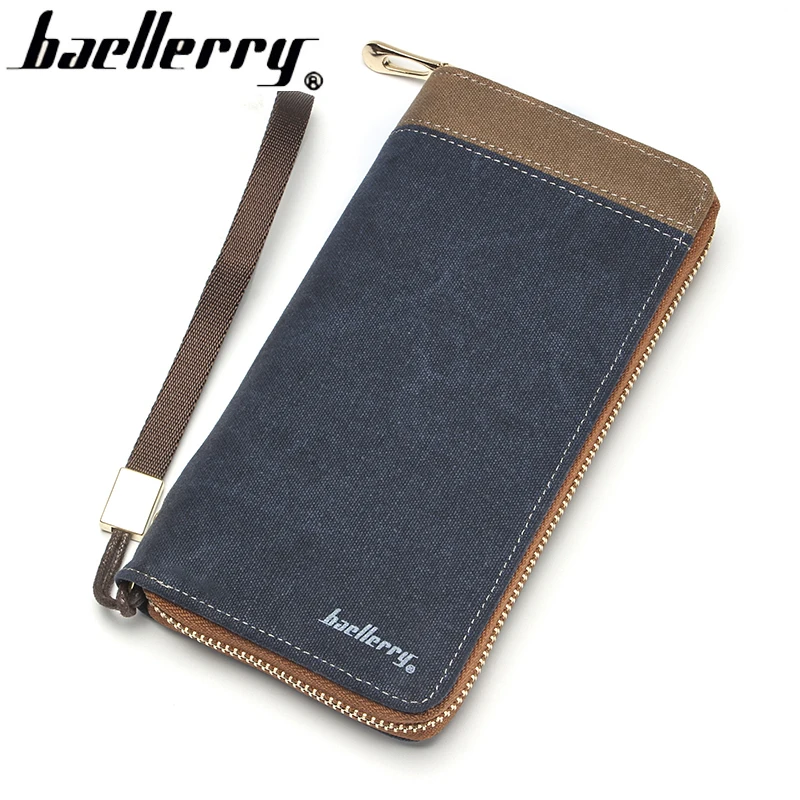 Хороший холщовый кошелек длинный Повседневный модный стиль мужские кошельки