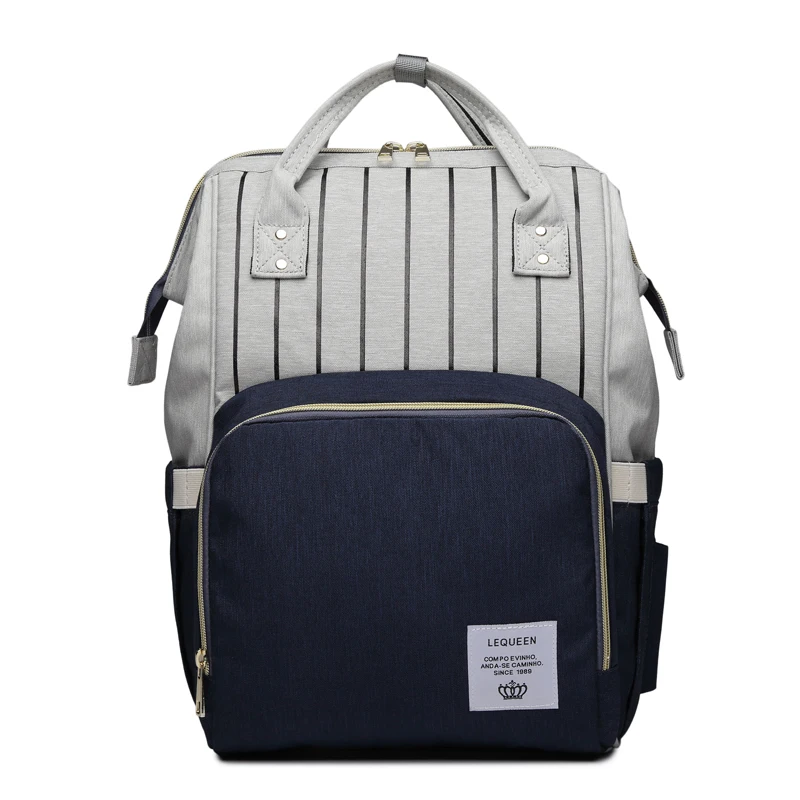 Модная сумка для мам полосатая подгузников беременных вместительная детская