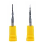 10 шт. R0.25 * D4 * 20,5 * 50L 2F HRC55 Вольфрамовая твердосплавная коническая Концевая фреза, фрезерный станок с ЧПУ фрезерный станок, инструмент для деревянных ножей