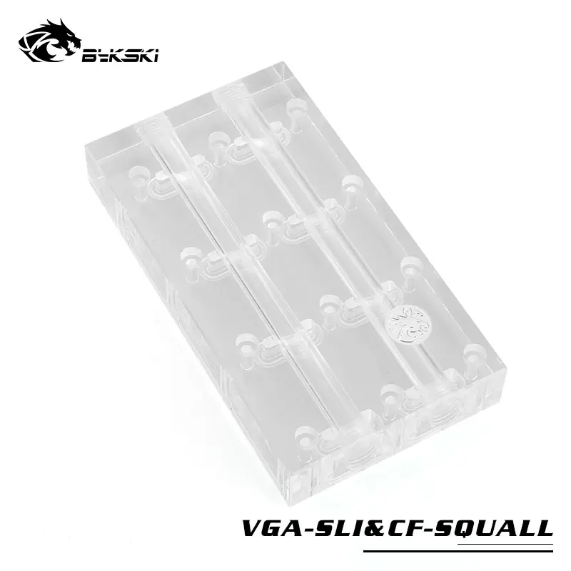 Bykski SLI/CF мульти-карта SLI мост модуль акриловая коробка головка для видеокарты VGA-SLI и CF-SQUALL