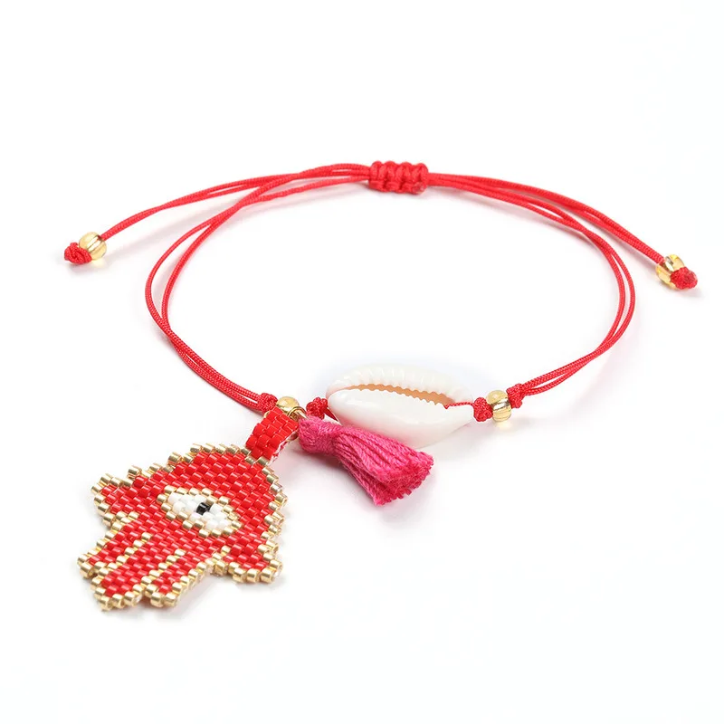 SHINUSBOHO Bracelets Delicas Kappalah Lucky Men Bracelet Hamas Hand pulseras Women Charm MIYUKI Bead mujer moda Gifts | Украшения и