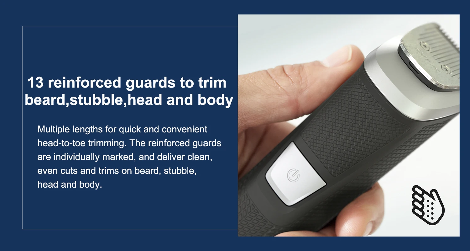 Philips Norelco серии 5000 Multigroom 18 шт. мужской перезаряжаемый электрический триммер бритва MG5750/49