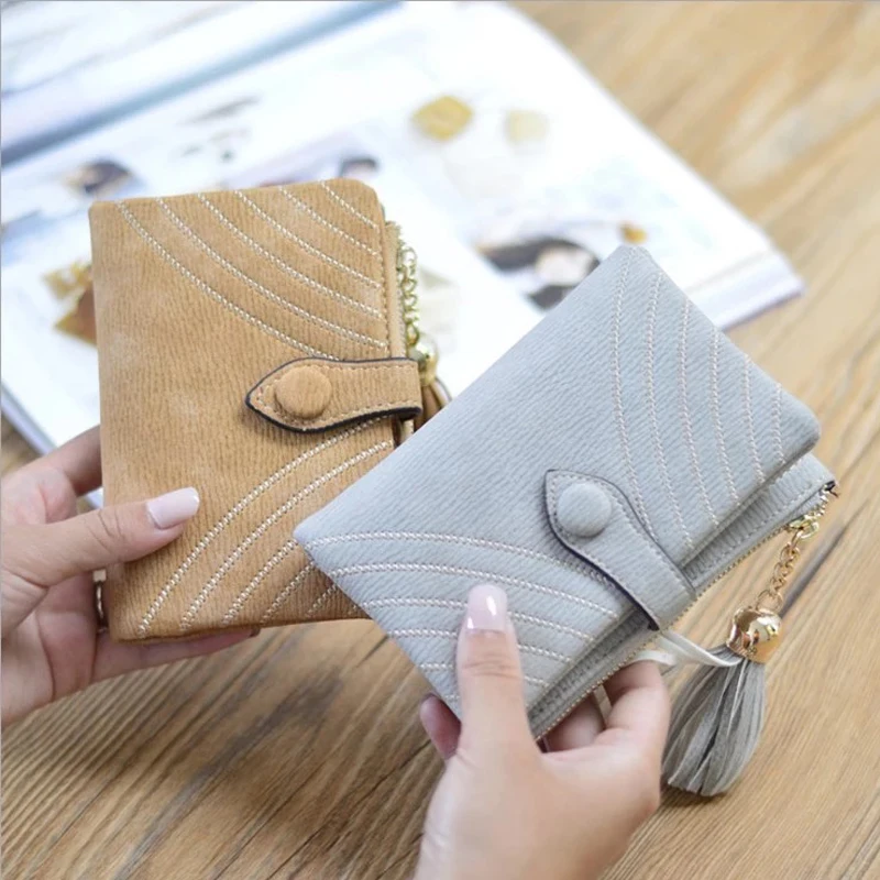 Леди bei брендовый дизайнерский короткий клатч кошелек винтажный матовый женский