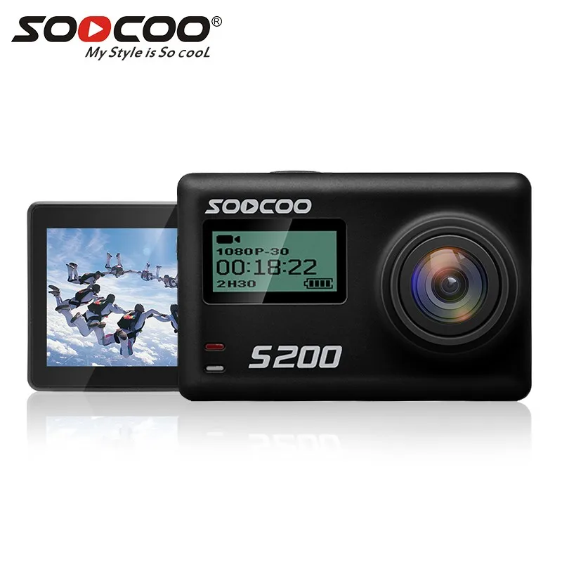 Оригинальная Спортивная Экшн камера SOOCOO S200 Ultra HD 1080P 4K NTK96660 IMX078 с WiFi Gryo Голосовое