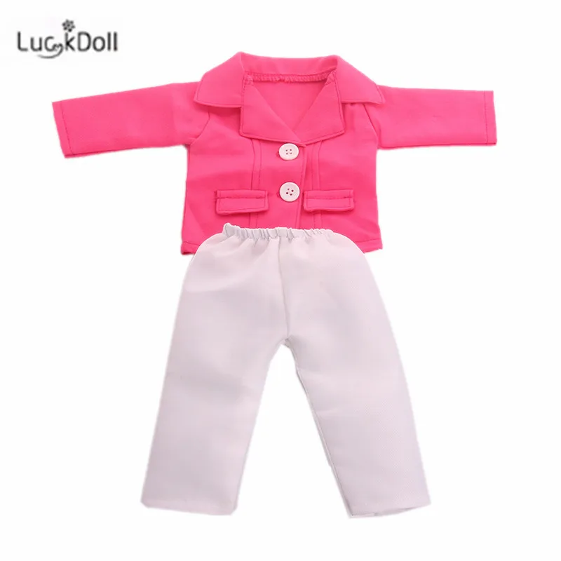 LUCKDOLL милый модный костюм ручной работы подходит 18 дюймов Американский 43 см детская кукла одежда аксессуары, игрушки для девочек, поколение, подарок на день рождения - Цвет: N70