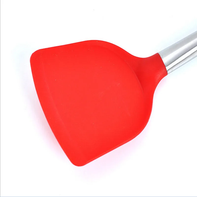 Nine Pieces Set Big Size Slicone Kitchen Tools High Quality Hot Resistant Health Spoon Turner Free Shipping | Дом и сад