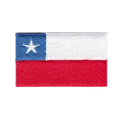 chile South American flag embroidery iron on patches for clothing - Цвет: chile