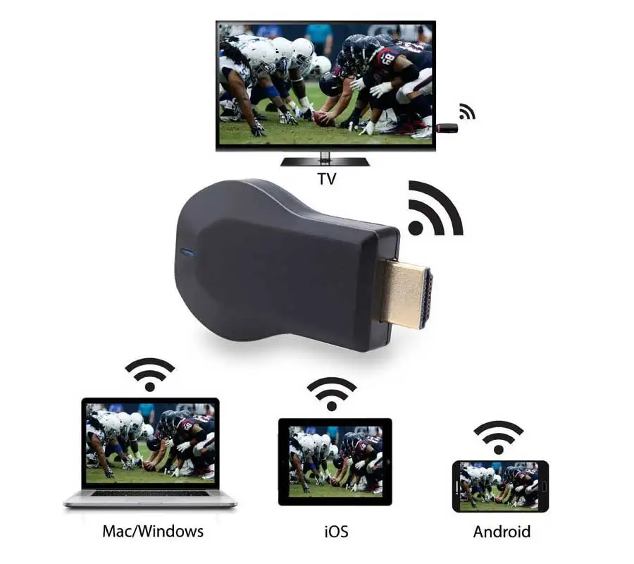 Anycast M2 Plus Smart TV Stick 4k HD беспроводной Wifi ключ Miracast DLNA Airplay WiFi Дисплей приемник для IOS