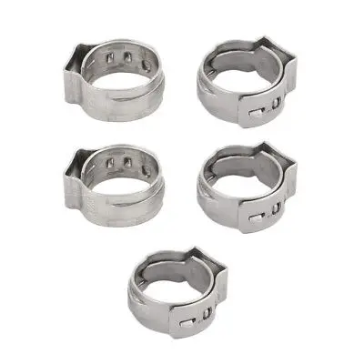 

5 Pcs 10.3mm-12.8mm 304 Stainless Steel Adjustable Tube Hose Clamps Silver Tone