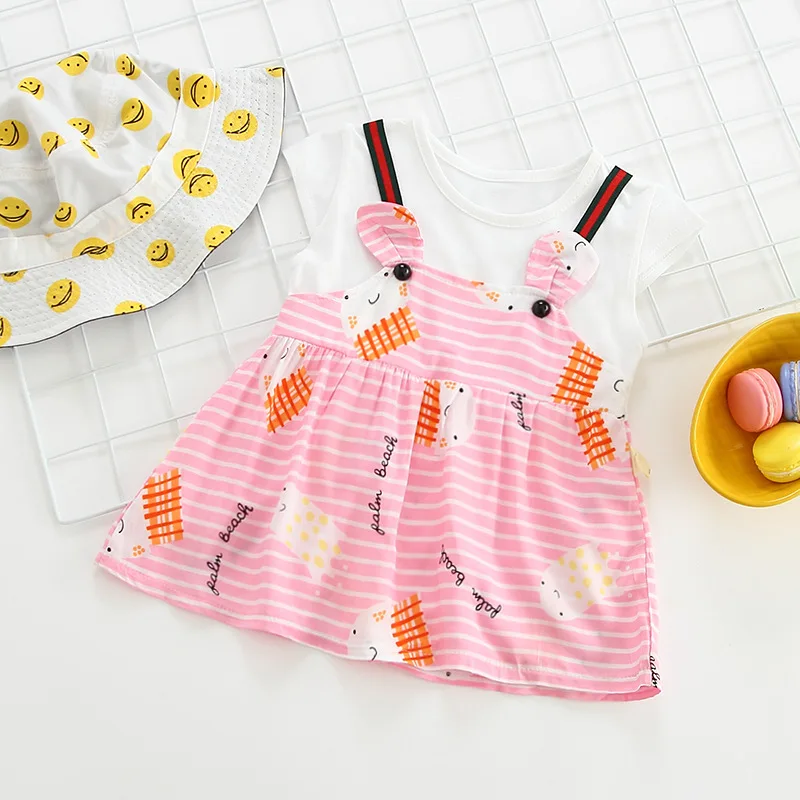 Новое летнее платье принцессы корейской версии 2019 хлопковое шелковое милое