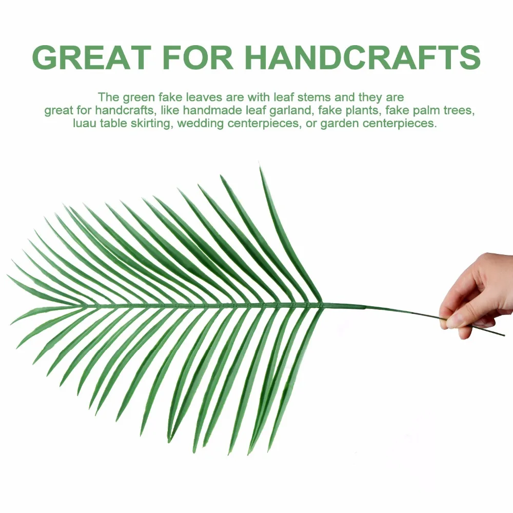 Искусственные тропические растения Подсолнухи листья цветы зеленое свадебное