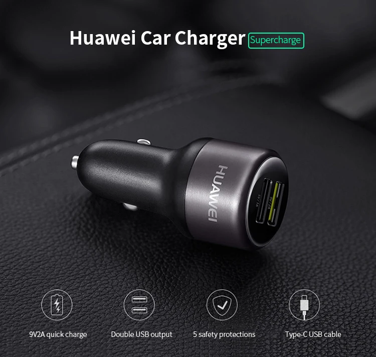 Автомобильное зарядное устройство huawei для мобильного телефона, 23 Вт, быстрая зарядка, 2 порта usb, 9 В, 2 А, быстрое зарядное устройство s для iphone, samsung, Xiaomi, высокая скорость CP31