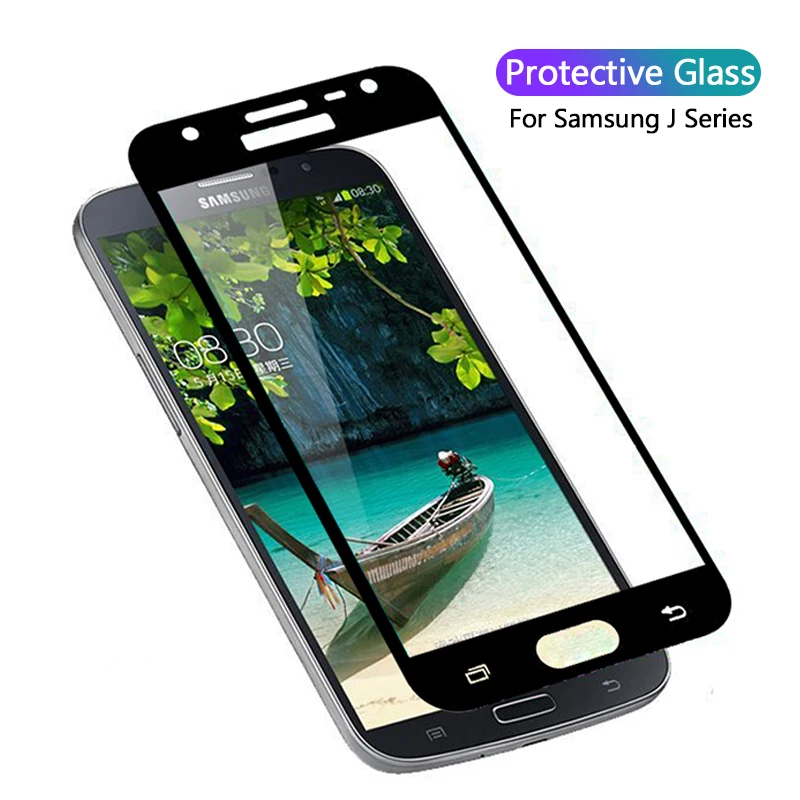 Закаленное стекло для Samsung Galaxy J4 J6 J8 2018 чехол J3 J5 J7 2016 2017 Защитная пленка экрана на J