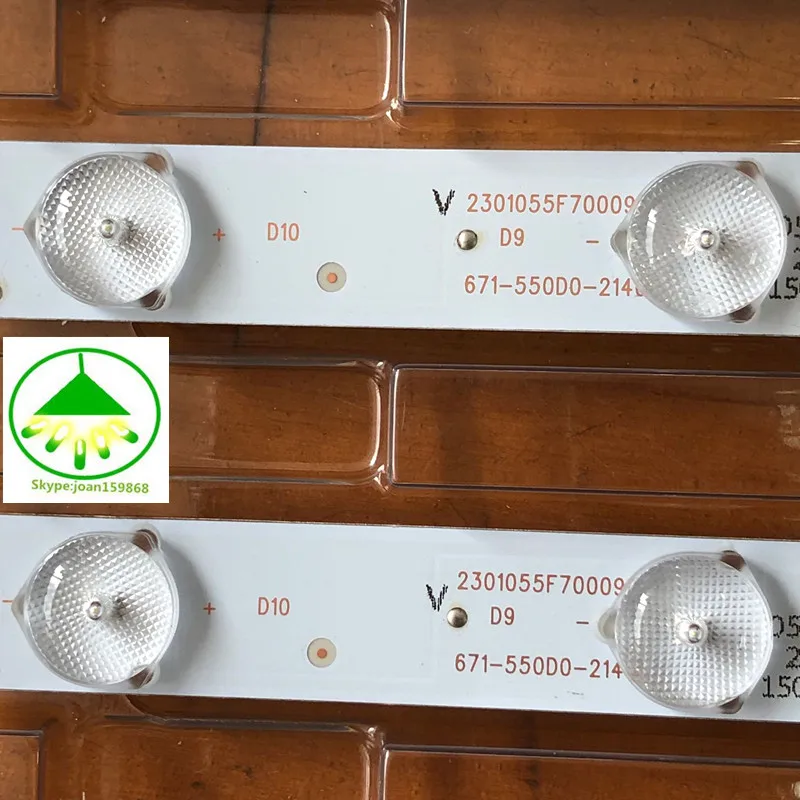 3 шт./партия ЖК-Телевизор подсветка полосы для 55CE5129H1 HK55D10-ZC14A-03 303HK550037 1 шт = 56,6 см 10 светодиодов(1led = 3В