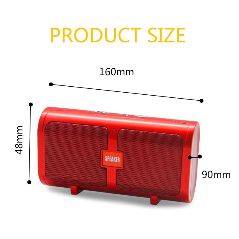 MOONSTAR Portable Outdoor Bluetooth Speaker Mini Wireless Waterproof T16 Treble Vibration | Электроника