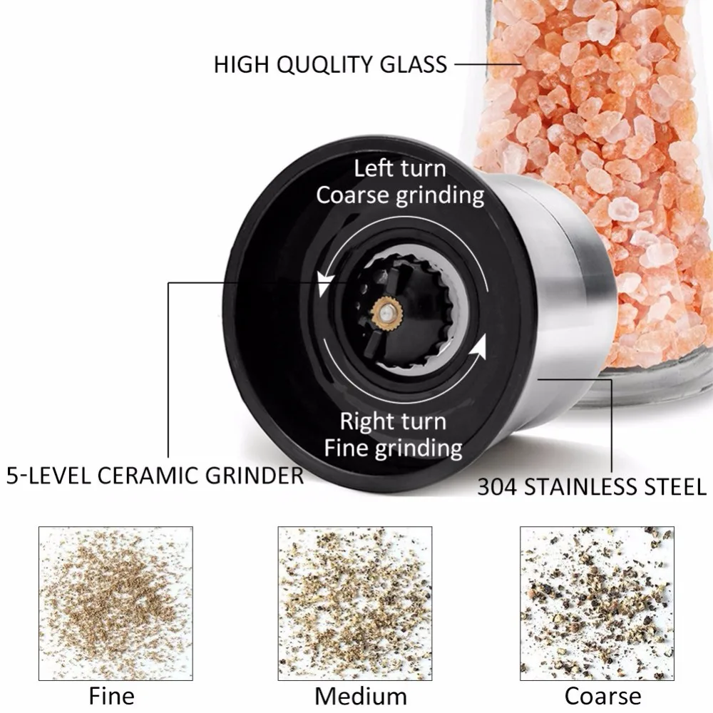 Мельница для соли и перца с распылителем оливкового масла набор из 3