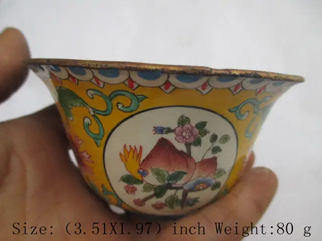 

Ancient antique Chinese Classical cloisonne bowl