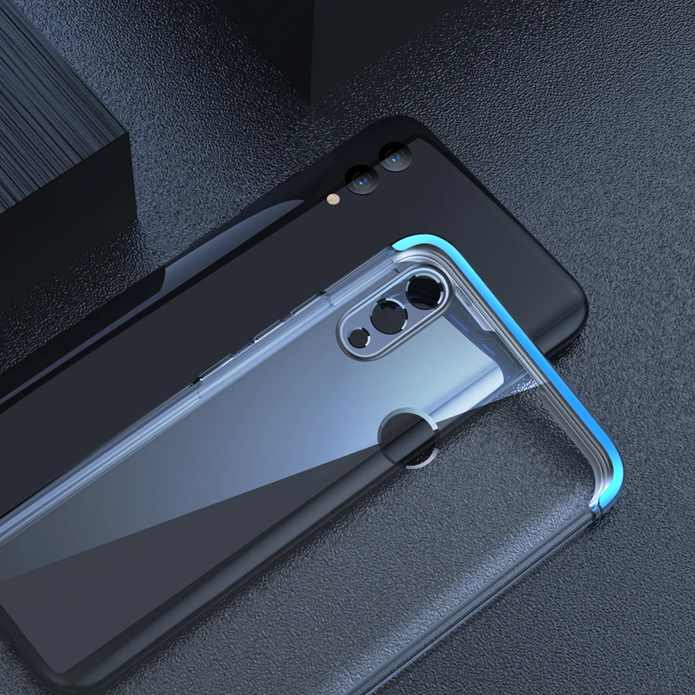 IDOOLS Прозрачный чехол для ПК huawei Honor 8C 10 Lite V20 fetted трехступенчатый Чехол мобильного