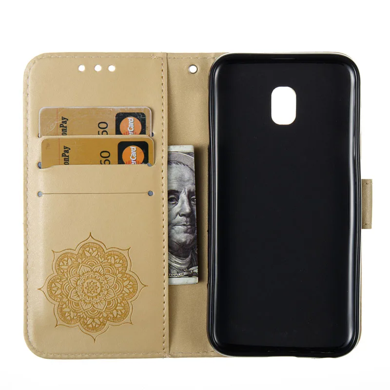 Флип кейс SM J330F/DS для Samsung Galaxy J3 J 3 2017 330 J330 J330Fn чехол телефона кожаный корпуса