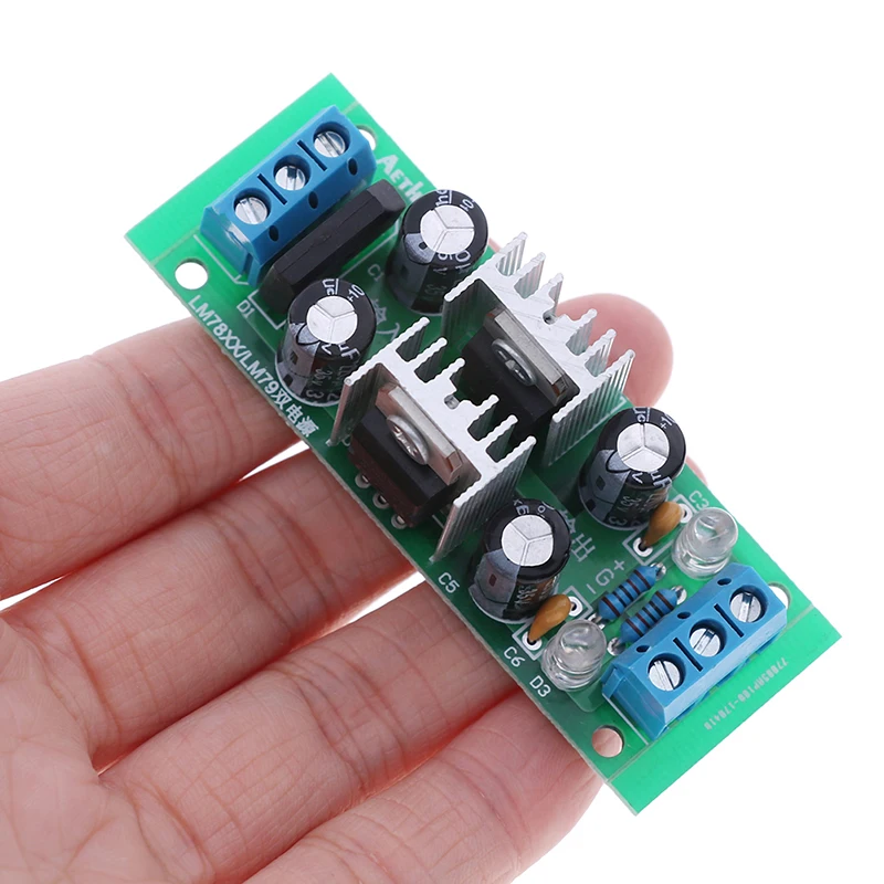 DC 12 ~ 24 В LM7809 + LM7909 9 в двойной регулятор напряжения выпрямительный мост модуль