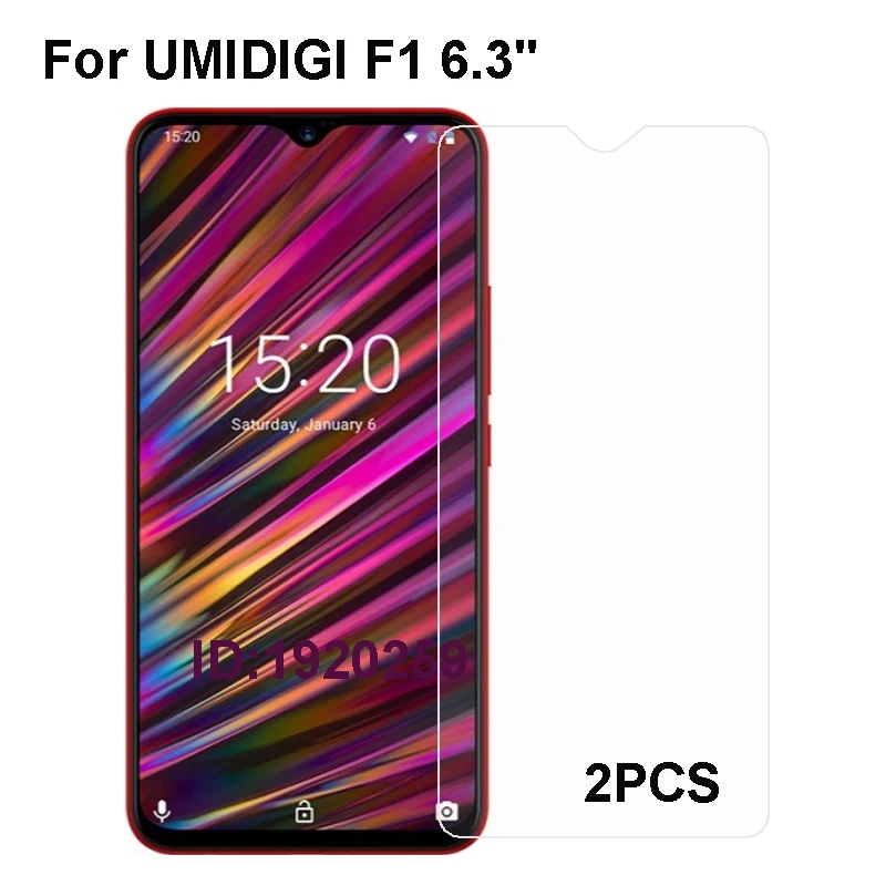 UMIDIGI F1 закаленное стекло 9H Высококачественная защитная пленка Взрывозащищенная
