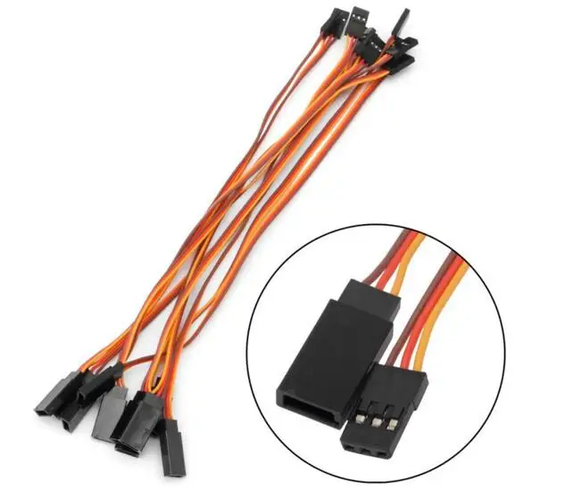 10 шт./лот 300 мм 30 см 60 см 26AWG RC сервопривод удлинитель провода кабель для Futaba JR мужчин и женщин штекер кабели проводка