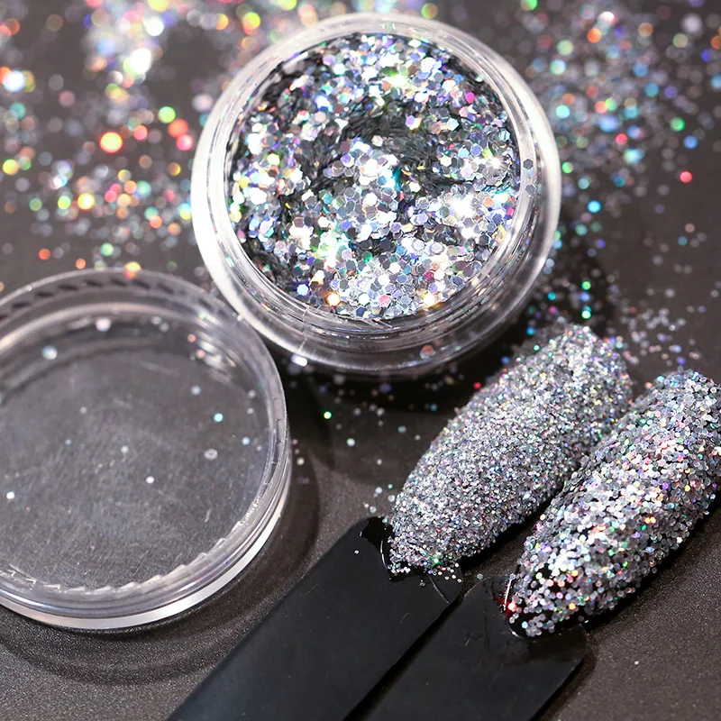 2 г/кор. Лазерная галактика голографические хлопья для ногтей блестящая