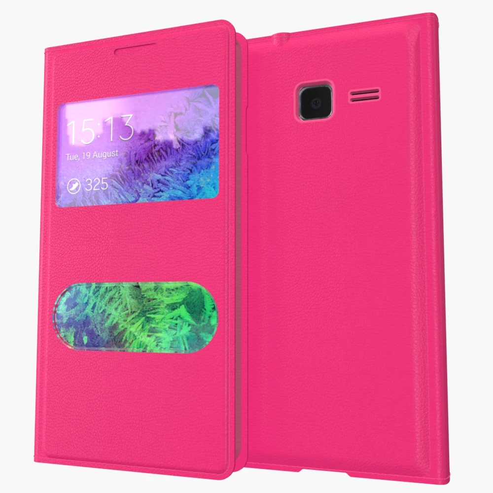 2016 Новый чехол для Samsung Galaxy Trend Lite S7390 S7392 кожаный с окошком просмотра|cover for samsung