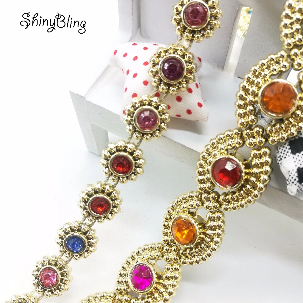 

Стразы, цветок, алмазная блестящая Хрустальная лента, обрезанная отделка, для самостоятельного украшения дома, свадьбы, торта, вечеринки, Зо...