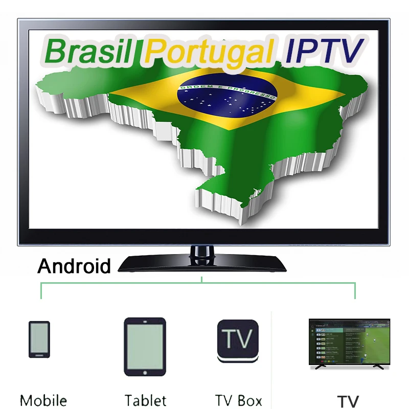 Azамерика GO tv box Бразильский Португальский интернет-трансляция IPTV Бразилия tv box с IP tv подписка