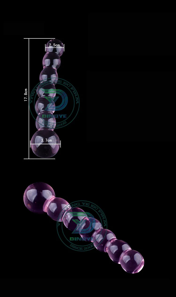 Прозрачный стеклянный пенис Розовый фаллоимитатор Стеклянные секс игрушки|glass sex