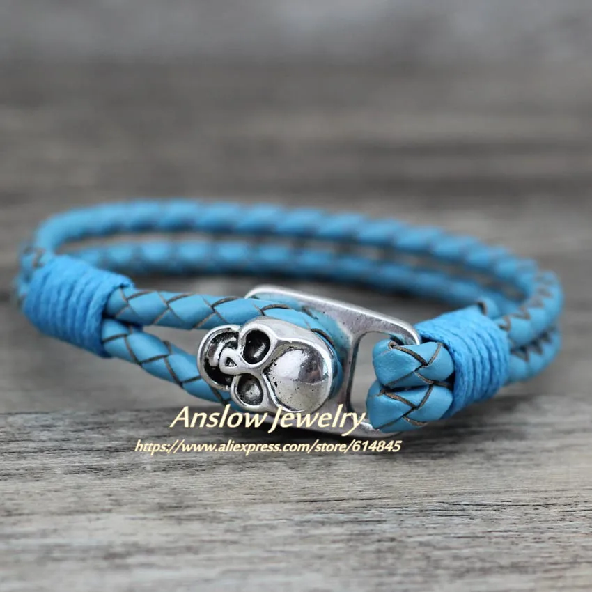 Anslow классический панк рок череп голова скелета унисекс Мужчины Женщины