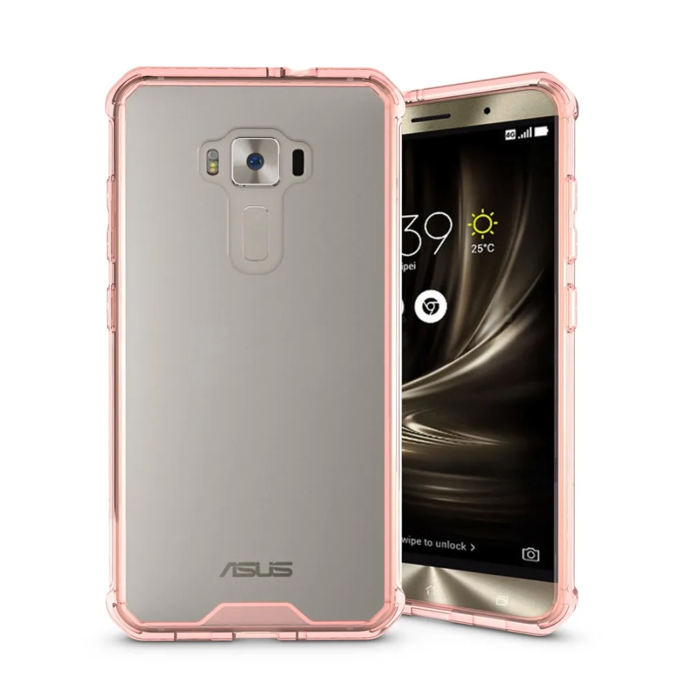 Чехол для телефона для Asus Zenfone 3 ZE552KL акрил+ ТПУ прозрачный армированный защитный чехол