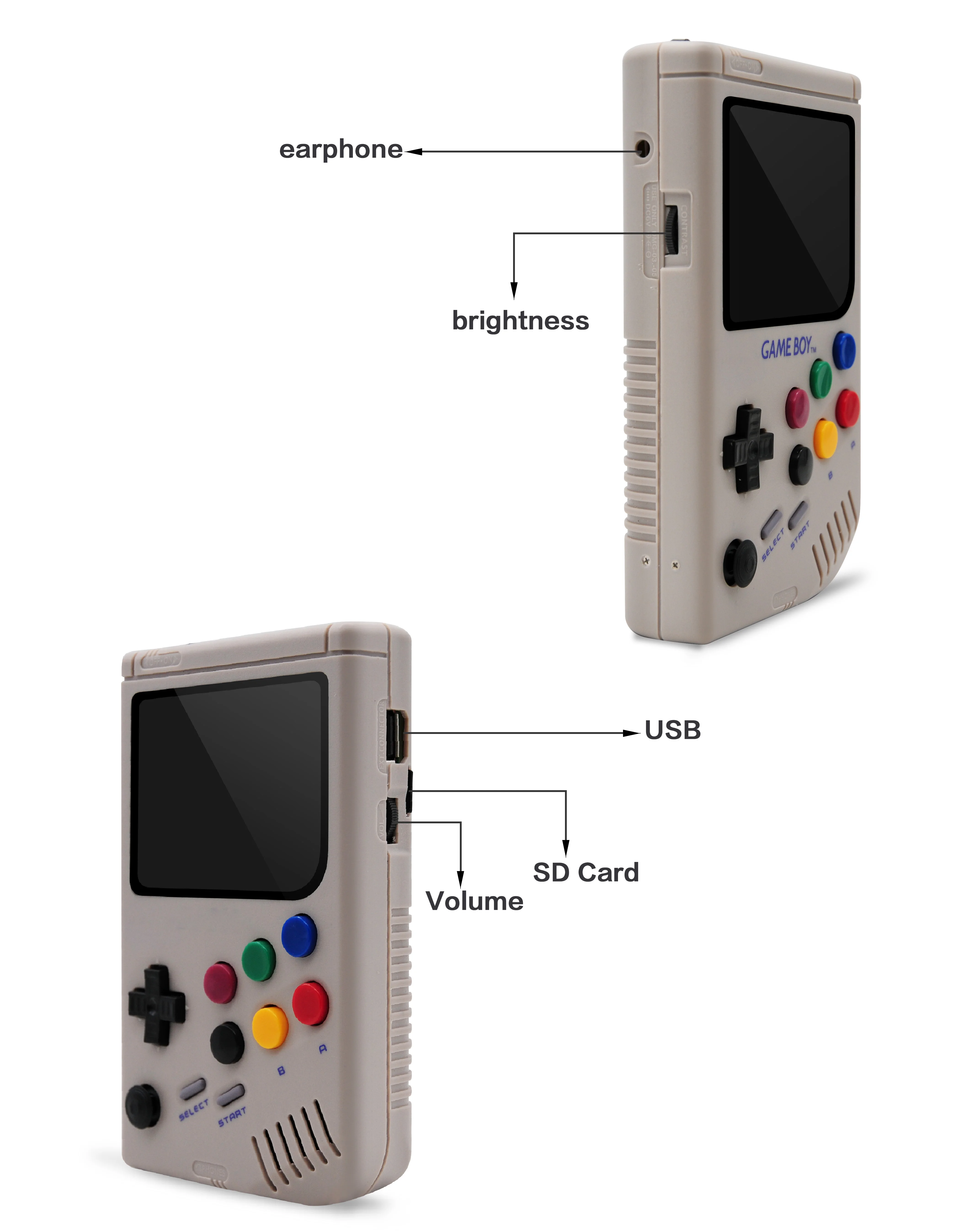 Ретро видео игровая консоль 3,5 дюймов Raspberry Pi 3 A+ LCL-Pi аркадная для игровой консоли для мальчика портативная игровая приставка встроенный 6000 игр