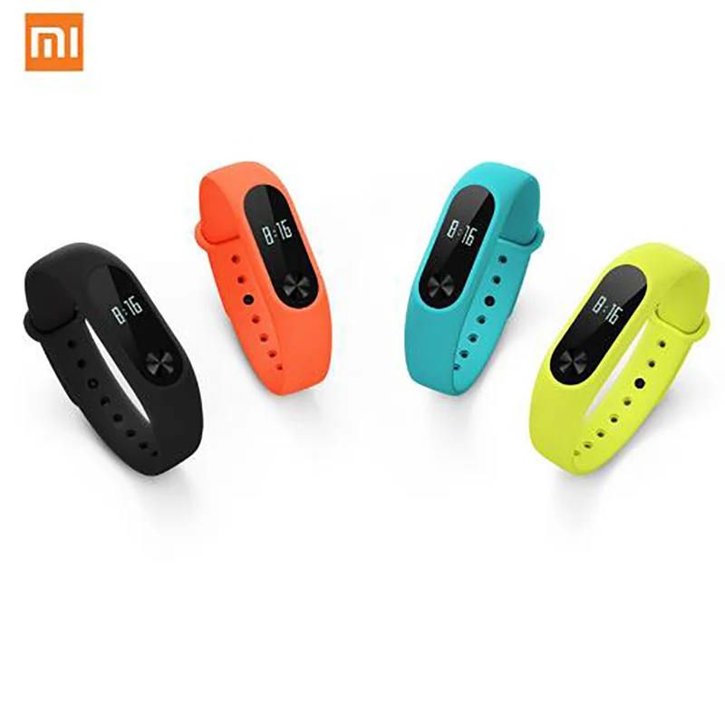 100% оригинальные часы xiaomi mi band 2 Цветной силиконовый ремешок аксессуары для