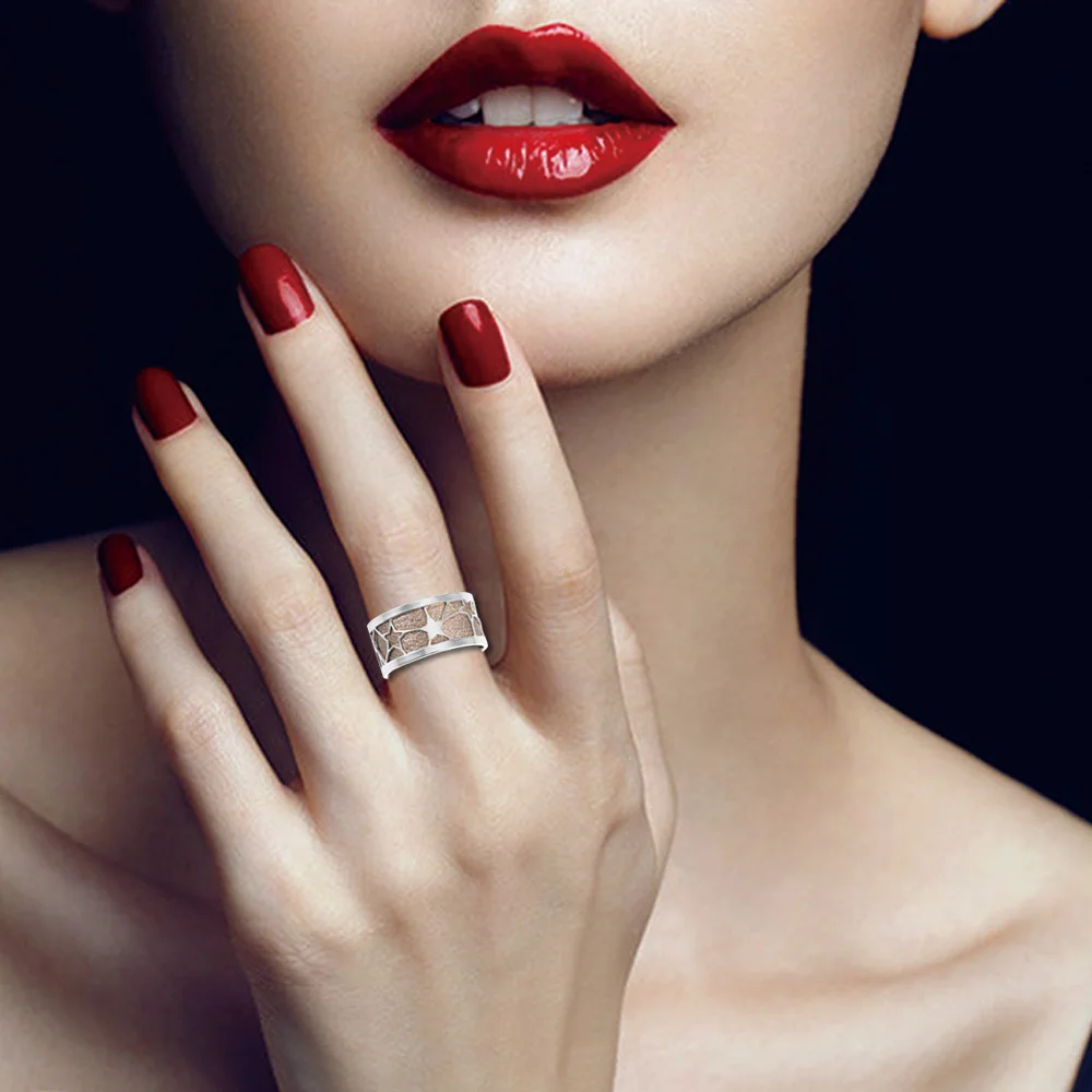 Cremo Трендовое кольцо из нержавеющей стали Bijoux регулируемое Сменное кожаное
