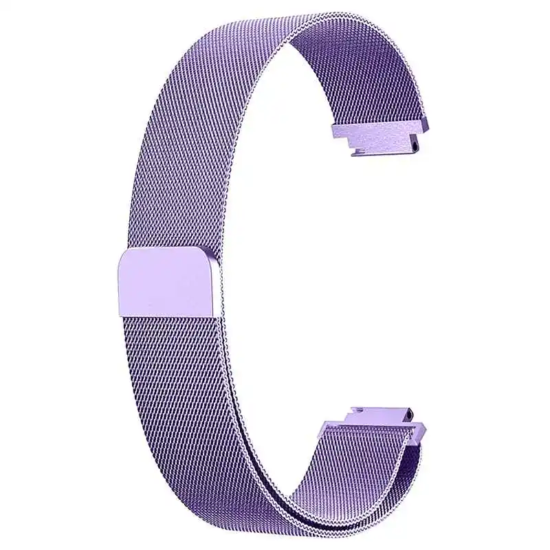 Light purple Joyozy для Fitbit Inspire HR Band Сменная сетка магнитный браслет из нержавеющей стали для наручных часов - Цвет ремешка: Light purple