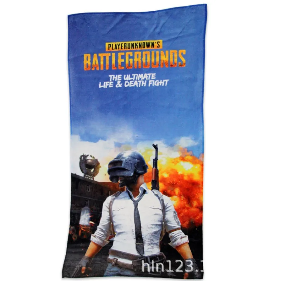 Красный DC супергерой фильм Мстители игры PUBG Железный человек Дэдпул Бэтмен Капитан Америка Косплей костюмы реквизит банное полотенце подарок - Цвет: Красный