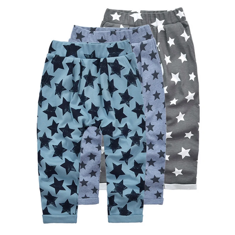 

Star solid color children's pants boys trousers cotton harem pants kids multicolor optional Y39