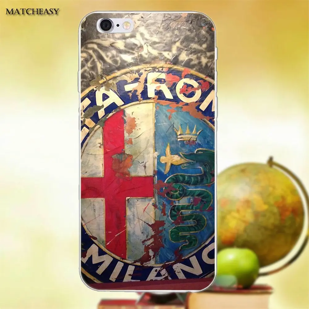 Мягкая Капа чехол Alfa Romeo итальянский для Apple iPhone X XS Max XR 4 4S 5 5C SE 6 6S 7 8 Plus | Мобильные
